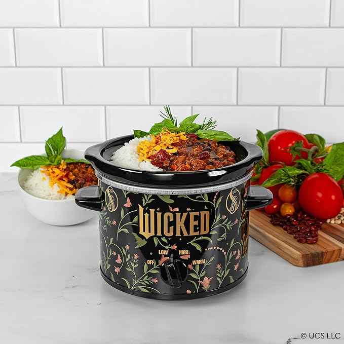 Uncanny Brands Wicked 2qt Slow Cooker - Small Kitchen Appliance