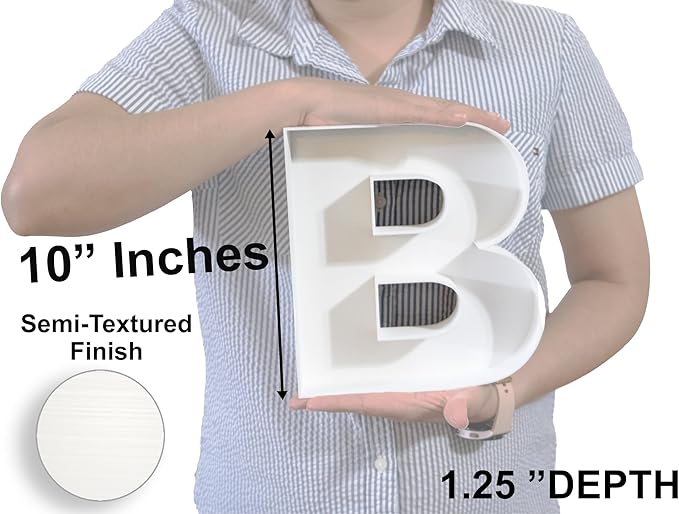 10" Reusable Plastic Box Form Tray Display for Treats, Charcuterie, Cake Pop, Candy, Charcuterie Box, Custom Charcuterie Letters Fillable - Reusable Letter Box - (White Plastic, D)