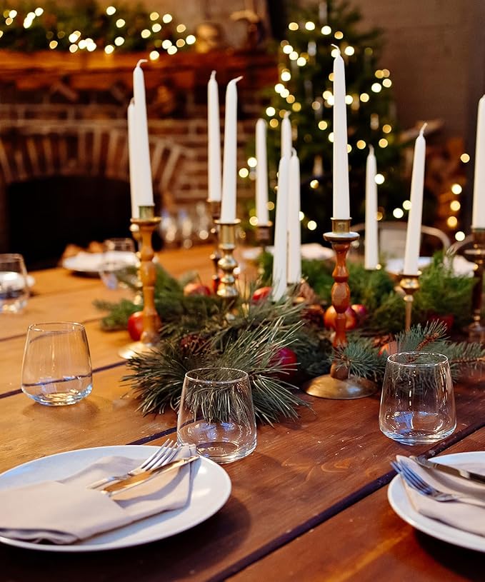 Stemless Wine Glasses Set of 6 13.5oz, Hand Blown Red White Wine Glasses Unique Gifts for Him Her for Birthday, Wedding, Christmas, Anniversary