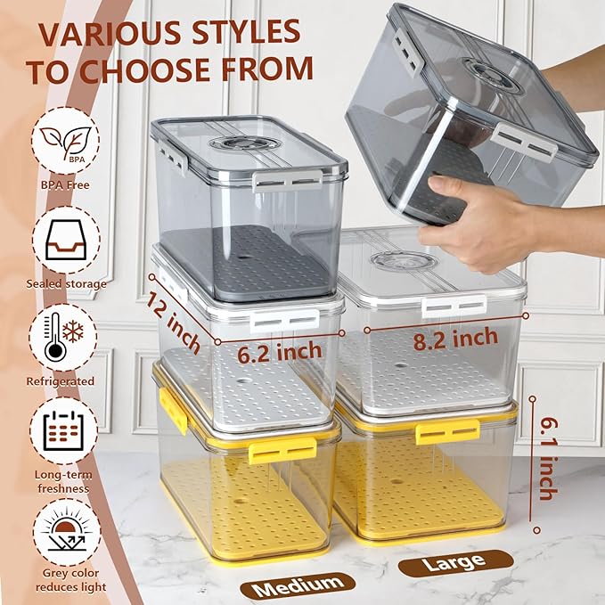 Bread Box For Kitchen Countertop,Bread Containers Storage Airtight Loaf,Plastic Breadbox,Bread Storage For Homemade Bread,Clear Fresh Bread Keeper