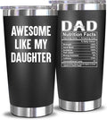 NewEleven Christmas Gift For Dad - Birthday Gifts For Dad From Daughter - Husband Gifts - Unique Birthday Present Ideas For Father's Day, Husband, New Papa, Bonus Father From Daughter - 20 Oz Tumbler