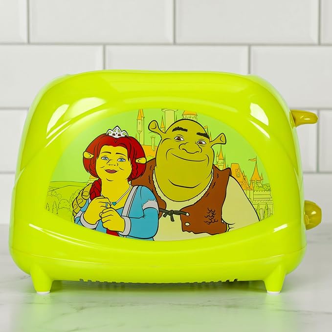 Uncanny Brands Shrek Two-Slice Toaster - Toasts Shrek’s Iconic Face Right On Your Bread