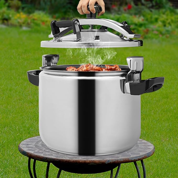 Pressure Cooker Stainless Steel, Commercial Stove Top Pressure Cooker Pot Used for Pressure Foodie or Steaming Instant Fast Cooking Pot
