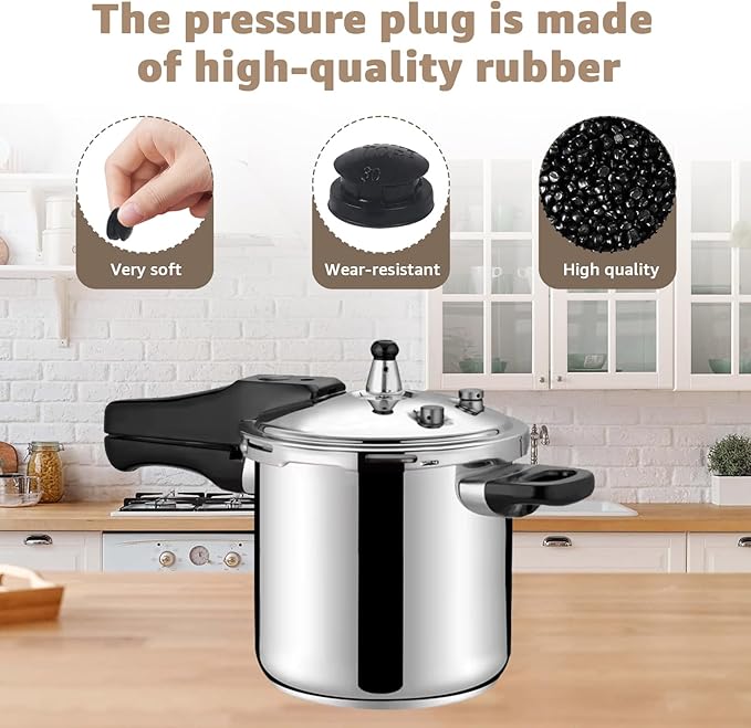 09915 Pressure Cooker Overpressure Plug (6-Pack) - Compatible with Presto Pressure Cooker Replacement Parts