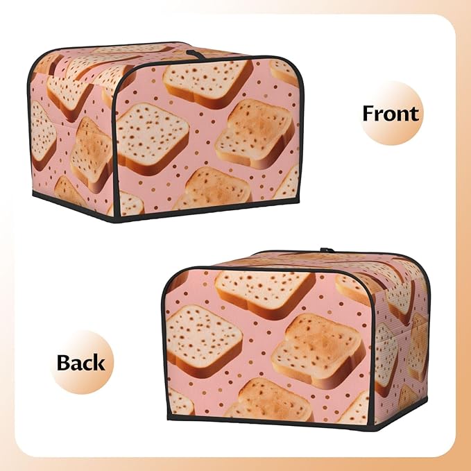 Bread 4 Slice Toaster Cover Wide Slot Dustproof Bread Maker Cover Fingerprint Bakeware Protection Kitchen Appliance Cover Toaster Bag