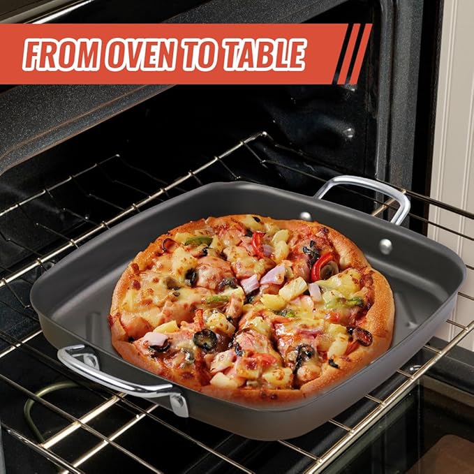 Grill Pan for Outdoor Grill - 11” Grill Pan BBQ Grill Topper With Handles Grill Trays For Grilling Barbecue Tray