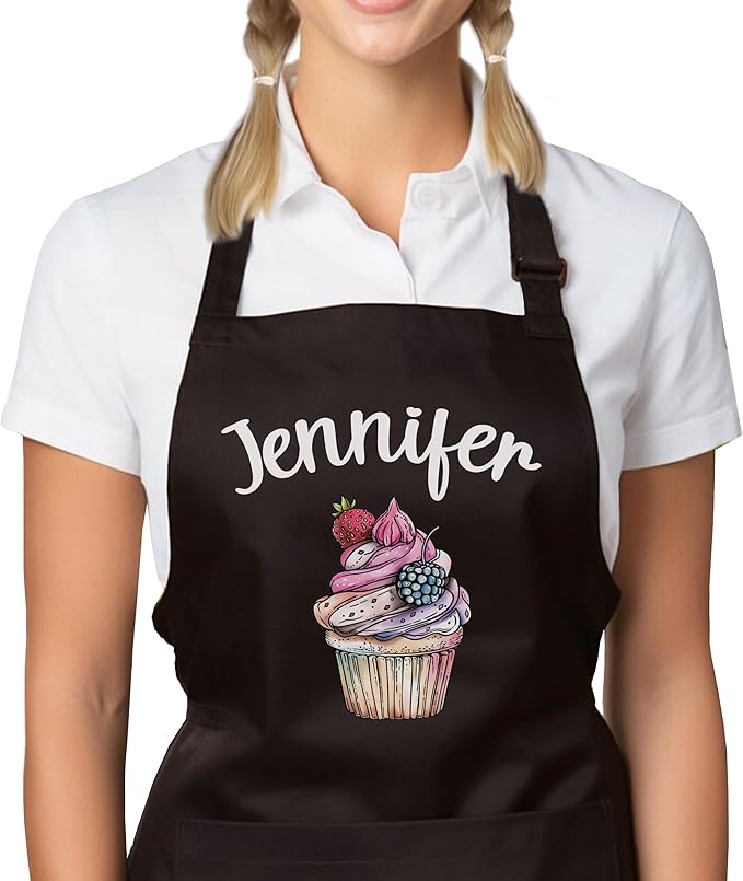 Personalized Apron for Women, Kids, Toddler, Girls and Boys, Matching Mommy and Me Aprons with Pockets, Baking Apron, Christmas & Halloween Gifts