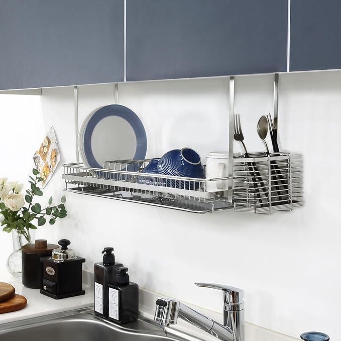 Attaching Dish Rack (Stainless Steel, 12.2" H x 31.9" W x 9.8" D (Model: 800))