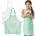 TOVLA JR. Apron Gift Set for Kids with Pocket for Boys and Girls, Comfortable Cotton Canvas for Baking and cooking
