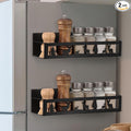 2 Pack Deer Magnetic Spice Rack for Refrigerator Metal Magnet Basket Shelf for Fridge Seasoning Storage Organizers Home Decor Kitchen Accessories