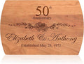 Personalized Cutting Board - 4 Sizes Engraved Charcuterie Board- Anniversary or Christmas Gift, Anniversary Present for Parents Laser Engraved Custom Unique Keepsake