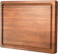 Acacia Wood Cutting Board for Kitchen,24x18x1.2 Inch Wooden Charcuterie Board with Deep Juice Groove & Handle, Extra Large Heavy Duty Butcher Block for Meat, Cheese, Vegetables, Fruits