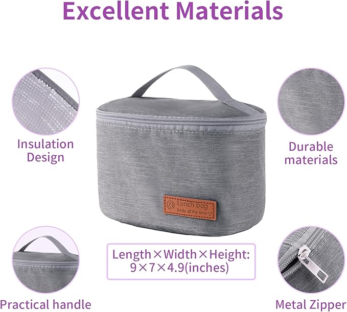 Bento Lunch Box Set -2 Stackable Adult And Women's Lunch Boxes - Including Lunch Bag, Leak Proof And Bisphenol Free A - Built-In Cutlery Set - Dishwasher Safe (Purple)
