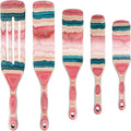 A5-3 Spurtle Set, Wooden Utensils for Cooking, Kitchen Utensils Set, Pakkawood Kitchen Cooking Utensils Set, Apartment Essentials Wood Serving Spatula spoon, Home & kitchen Gift