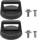 2 PCS Universal Pot Lid Top Replacement Knob Cover Knob Handle Kitchen Cookware Light-Colored Wood Grain (Black)