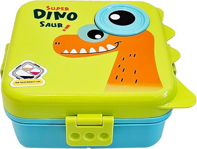 Leak-Proof 6-Compartment Lunch Box For Kids (Boys & Girls)-Snack Containers–Ideal Portions- Portable & Easy to Clean–Keeps Food Fresh- Perfect For School, Daycare, Travel & Meal Prep- BPA-Free