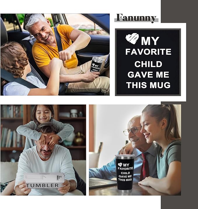 Best Mom Ever, Best Dad Ever Tumbler Cup, Father's Day Gifts for Dad Men, Mother's Day Gift for Mom Women from Daughter Son, Gifts for Grandpa Husband Wife Uncle- Tumbler 20 OZ