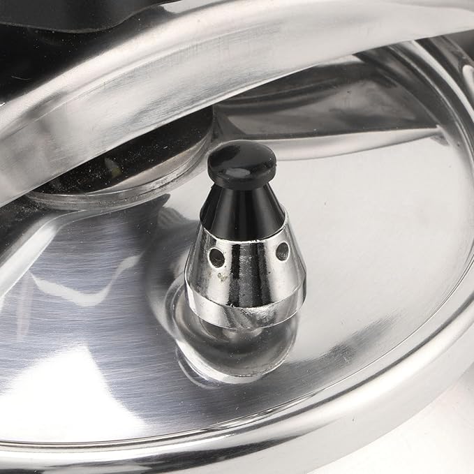 Aluminum Pressure Canner,Explosion Proof Compound Bottom Large Capacity Stainless Steel Pressure Cooker for Gas Electric Flat Top Stoves (7L)