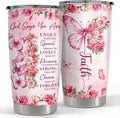 SANDJEST Inspirational Gifts for Women Gods Say You Are Tumbler 20oz Stainless Steel Insulated Coffee Travel Cup Mug Motivational Christian Gift for Women Birthday Christmas