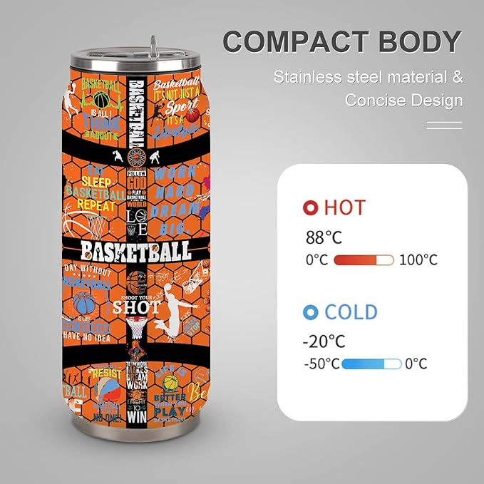Basketball Tumbler Gifts for Women, Men - Basket Ball Gift for Woman - Christmas, Birthday Gift for Basket Ball Lovers-Basketballs Gifts for Women Girls Friends Sisters Players 17 Oz
