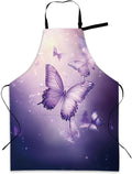 Kitchen Apron with Pocket,Waterproof Adjustable Neck and Long Ties, Cooking Baking Gardening Painting Apron for Women