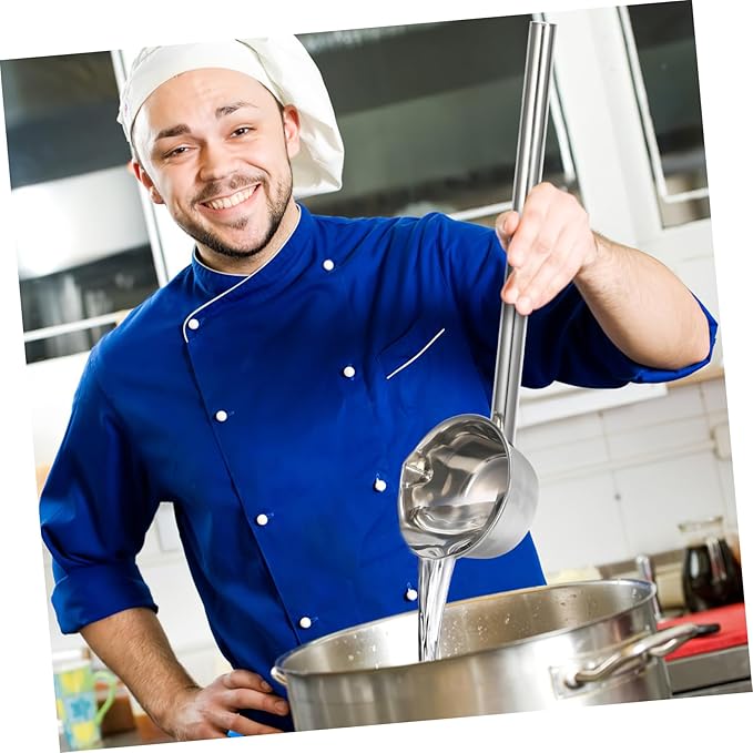 Stainless Steel Extended Handle Water Ladle Long Handled Ladle for Kitchen