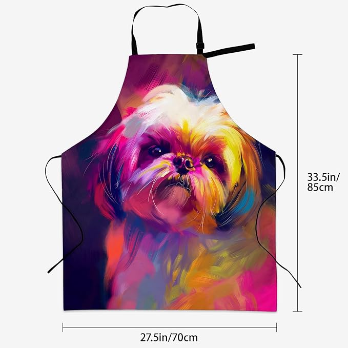 Rooster Apron for Women Men 28x33in, Kitchen Chef Aprons with 2 Pockets, Polyester, Chicken Apron