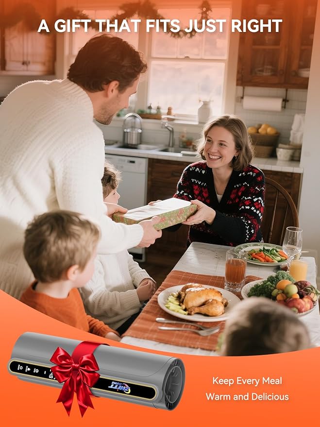 Food Warming Mat, 9 Temperature Modes & Upgraded Electric Heating Wire Full Surface Heating, Portable Warming Mat for Food, 6-Hours Auto Shut-Off Food Warming Mat for Buffet, Parties