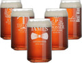 Personalized Groomsmen Gift, 16oz Beer Can Glasses - Best Man Beer Glasses, Custom Drinkware with Etched Name, Engraved Gifts for Wedding Favors, Best Man Proposal Gifts, Bachelor Party