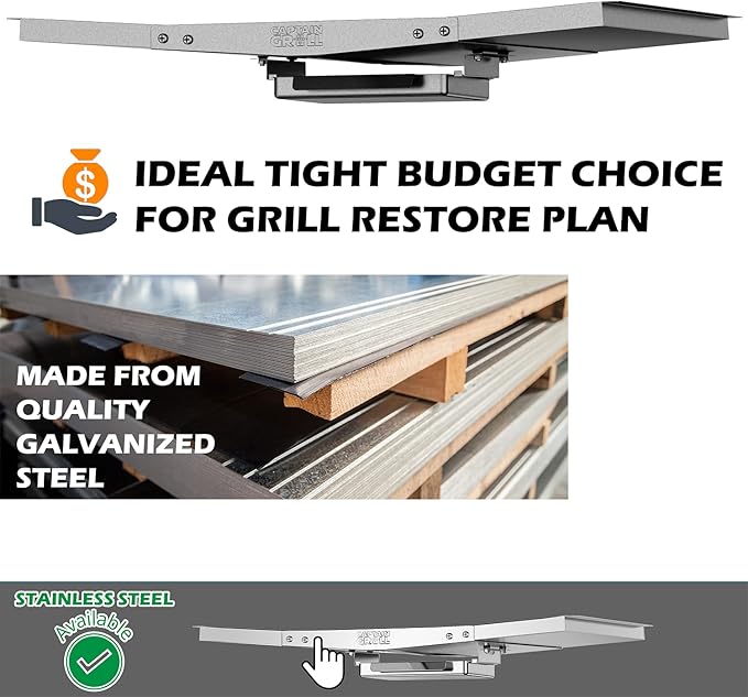 Grease Tray with Catch Pan - Dyna Glo Grill Replacement Parts, Universal Drip Pan for 4/5 Burner Gas Grill Models from Dyna Glo, Nexgrill, Expert Grill, Kenmore, BHG and More (24"-30")