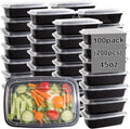 LIYH 200 Pcs Meal Prep Container 1 Compartment, 45 oz Food Storage Containers with Lids, Bento Box, Reusable BPA Lunch Boxes, Microwave Dishwasher Safe 100 Set