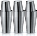 Sabary 6 Pcs Cocktail Shakers Professional Bar Shaker Boston Set Stainless Steel Martini Drink Mixer Basic Tool Weighted Shake Metal Can Cocktail Shaker Set, 18 Oz, 28 oz (Sanding Silver)