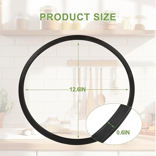 S-9882 Pressure Cooker Gasket for Mirro Pressure Cookers 12 qt/16 qt/22 qt, Replaceable Pressure Cooker Rubber Ring Models M-0512 M-0522 M-0312 M-0406 M-0416 M-0526 M-0622, 1 Pack