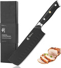 Wakoli Titanium Noir Nakiri Knife – 6.7-Inch Professional Vegetable Chef Knife | 5Cr15MoV Stainless Steel Blade with Black Titanium Coating | Ergonomic G10 Handle | Kitchen Knife in Gift Box