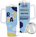 Dad Tumbler - Gifts for Daddy from Daughter, Son - Father Coffee Cup - Gifts for Father's Day - Gift for Men - Daddy Mug - Gift for Husband - It's Dad Tumbler 40Oz