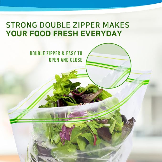 CLEANWRAP Food Storage Roll Bags (9.84 * 13.78-600 PCS) +Zipper Bag (Medium 90 Bags) | Food Plastic Bags, Mini Plastic Bags, Plastic Bread Bags, Roll Plastic Bags, Plastic Produce Bag