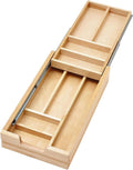 Rev-A-Shelf 12 Inch Wide 2 Tiered Kitchen Utensil & Cutlery Pullout Drawer Tray Organizer, 15" W Soft Close