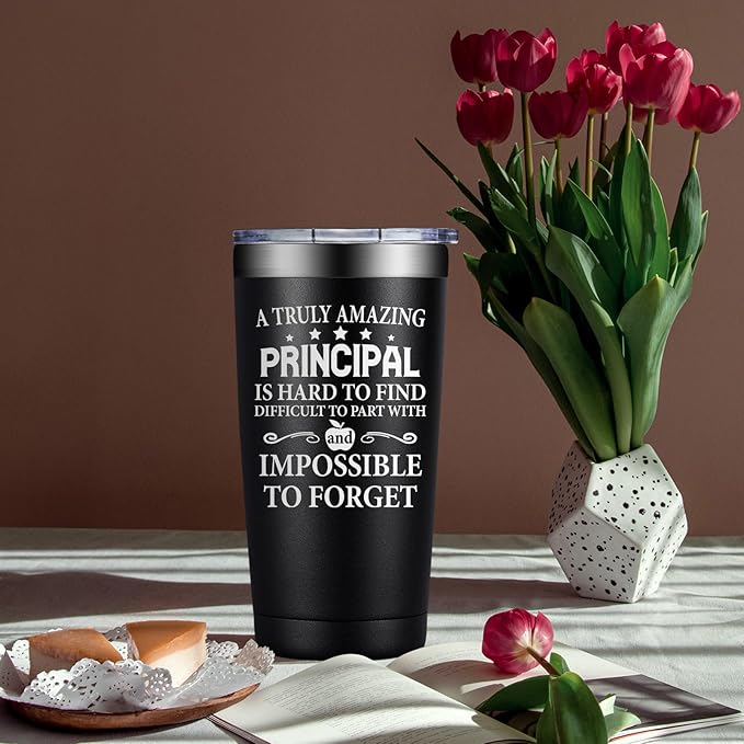Principal Gifts - Principal Christmas Appreciation Gifts for Men - Principals Day, Teachers Appreciation Day Gift for Principals - 20oz Tumbler