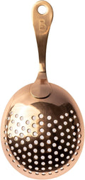 Bull in China Julep Strainer with Handle - 100% Copper | Bar Hand Sieve | Cocktail sifter | Strainer for Bartending