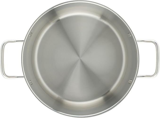 Winco Heavy-Duty Stainless Steel Stock Pot with Cover, 12 Quart