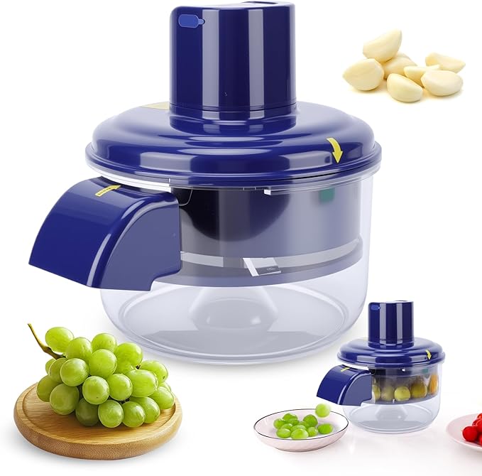 Automatic Grape Peeling Machine，Rechargeable Home Kitchen Aid Peeler, Electric Small Fruit Quick Peeler for Grapes, Garlic, Cherries and Cherry Tomatoes