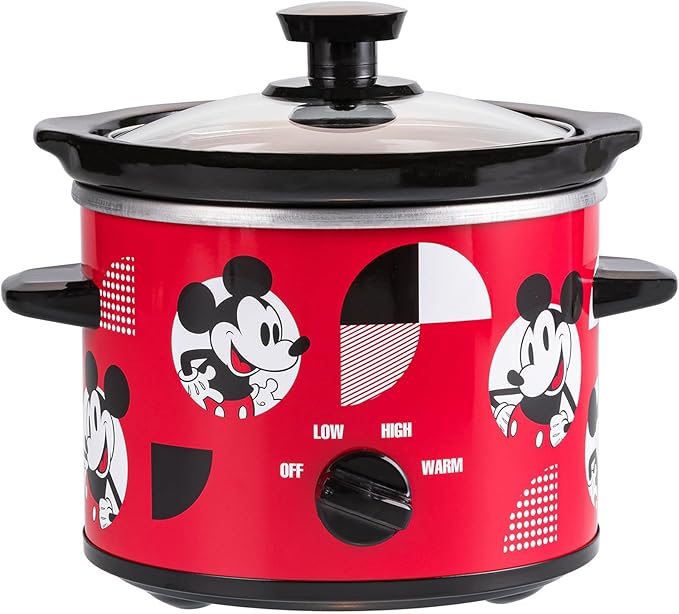Uncanny Brands Disney Mickey Mouse 2qt Slow Cooker - Small Kitchen Appliance