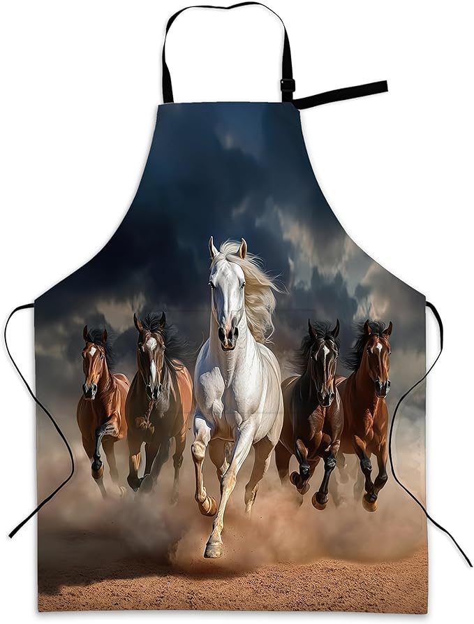 Cooking Aprons for Men and Women,Adjustable Bib Chef Apron with 2 Pockets, Soft and Durability Kitchen Apron