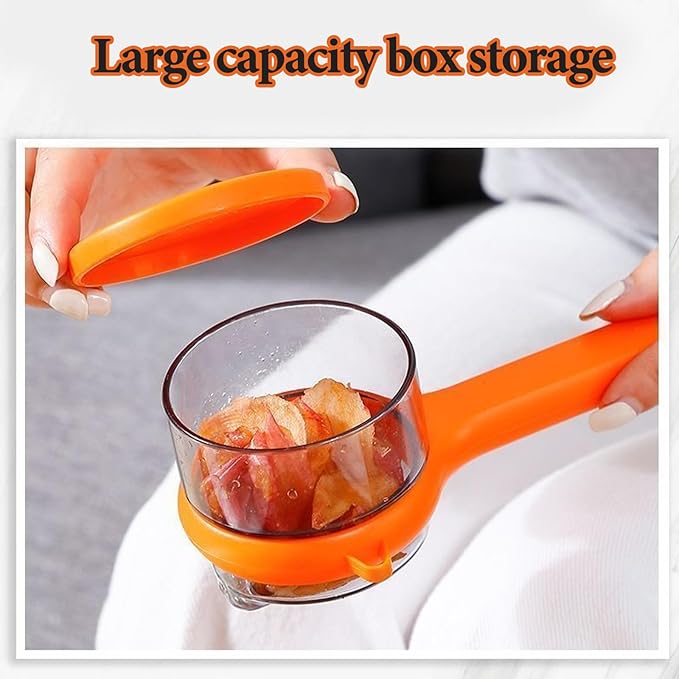 Peeling Knife with Storage Box, 2026 New with Box Storage Kitchen Special Fruitpeeler, Fruit and Vegetable Peeler with Container, Double-Sided Stainless Steel Peeler Gadgets | Easy to Use (2 All)