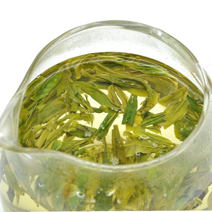 ChaWuWarmSun [S] LongJing Green Tea,3.5oz/100g,Chinese Dragon Well Green Tea Loose Leaf