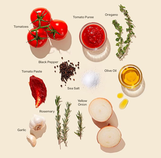 Sauz | Wild Rosemary Marinara Sauce, 25 Oz Jar (4-Pack), Gluten-Free, Non-GMO, Bold Flavor, Multi-Use Made with Clean Ingredients – Small Batch Tomato Sauce