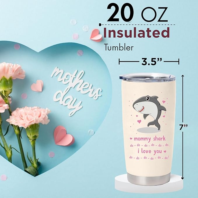 Christmas Gifts for Mom - Birthday Gifts for Mom from Daughter Son Kids - Wife Gift - Birthday Present Ideas for Mother, New Mama, Mothers in Law, Grandma, Bonus Mother - 20 Oz Tumblers for Women