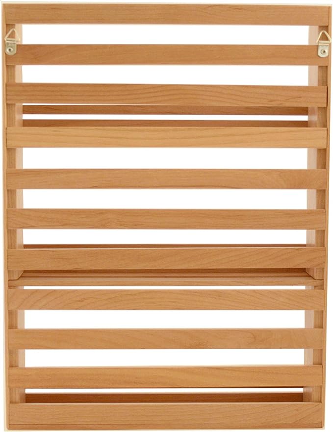 Out of the Woods of Oregon SOLID RED ALDER WOOD SPICE RACK (ALDER, 3 TIER)