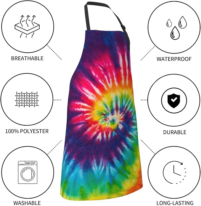 Apron Bib with 2 Pockets and Adjustable Neck Waterproof Kitchen Cooking Gardening Chef Aprons for Women Men