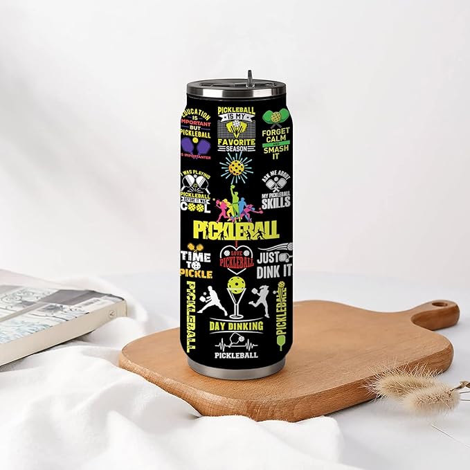 Pickleball Tumbler Gifts for Women, Men - Pickle Ball Gift for Woman - Christmas, Birthday Gift for Pickle Ball Lovers-Pickleballs Cup Gifts for Women Girls Friends Sisters Players 17 Oz